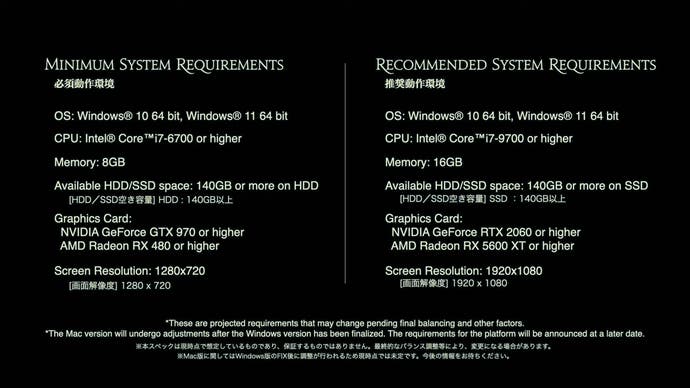System Requirements for FF14 Dawntrail
