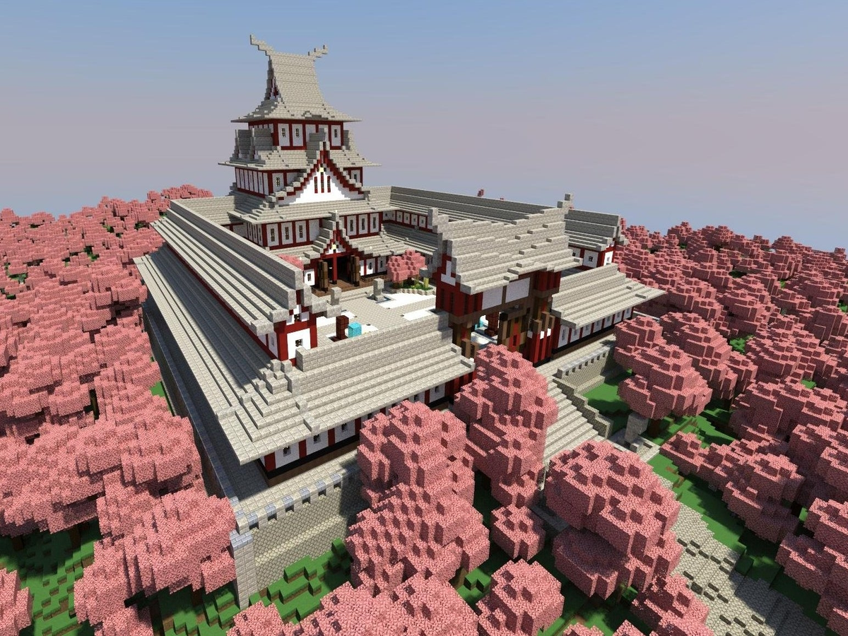 minecraft japanese temple