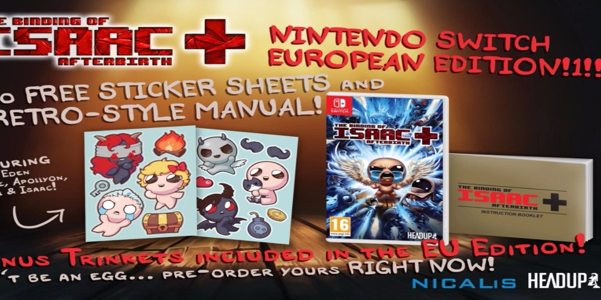 The Binding of Isaac: Afterbirth+ sets sail for European Switches in  September