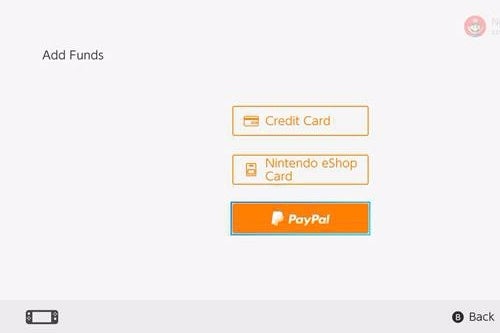 Link paypal shop to nintendo switch