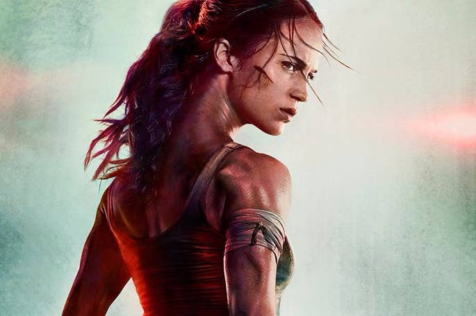 Primeiro poster do filme Tomb Raider