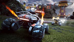 Switchblade is a vehicle combat MOBA from Lucid Games