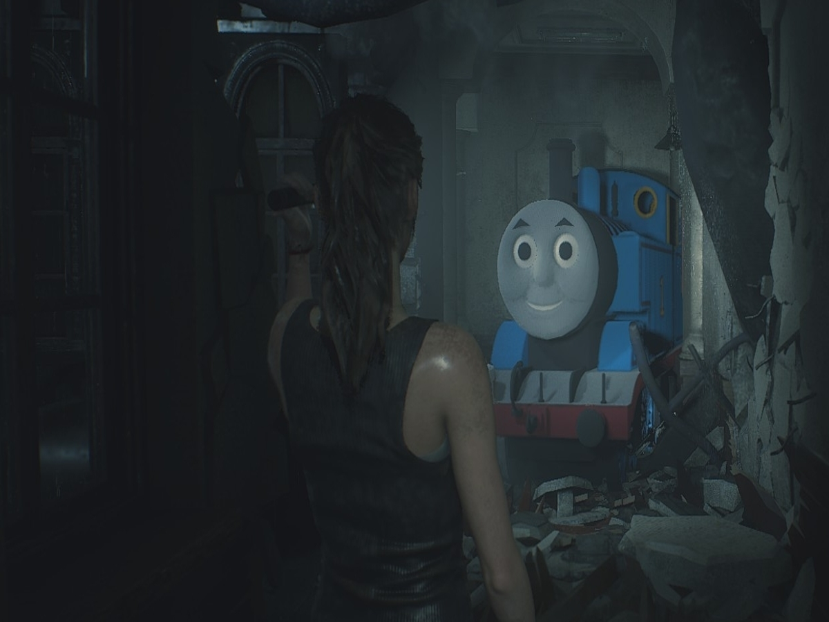 Resident Evil 2  Modo substitui Mr. X por trem de Thomas e Seus Amigos -  Aficionados