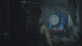 This mod turns Resident Evil 2's Mr. X into Thomas the Tank Engine