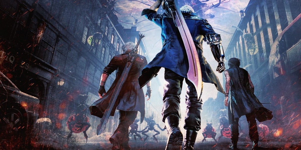 The DMC5 physical box art is so awful it's literally hard to look at. :  r/TwoBestFriendsPlay