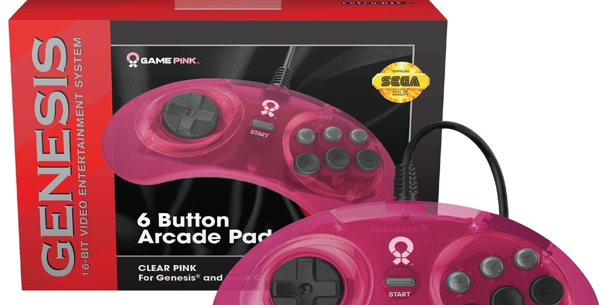 Official Sega Saturn Pink Controller