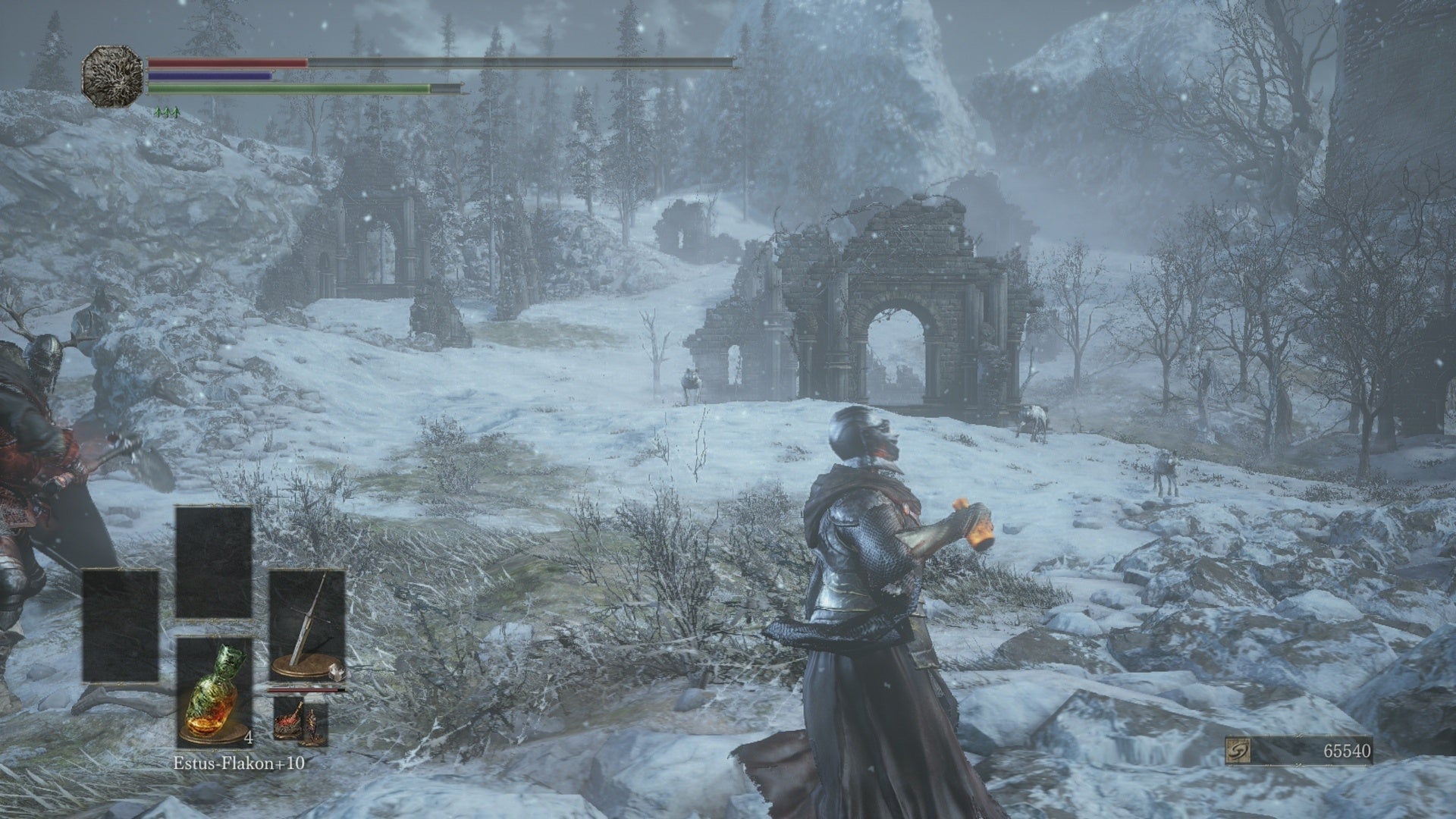 Dark Souls 3 Gemalte Welt Von Ariandel Dark Souls 3: Ashes of Ariandel: Gemalte Welt - Schneefeld, Wölfe