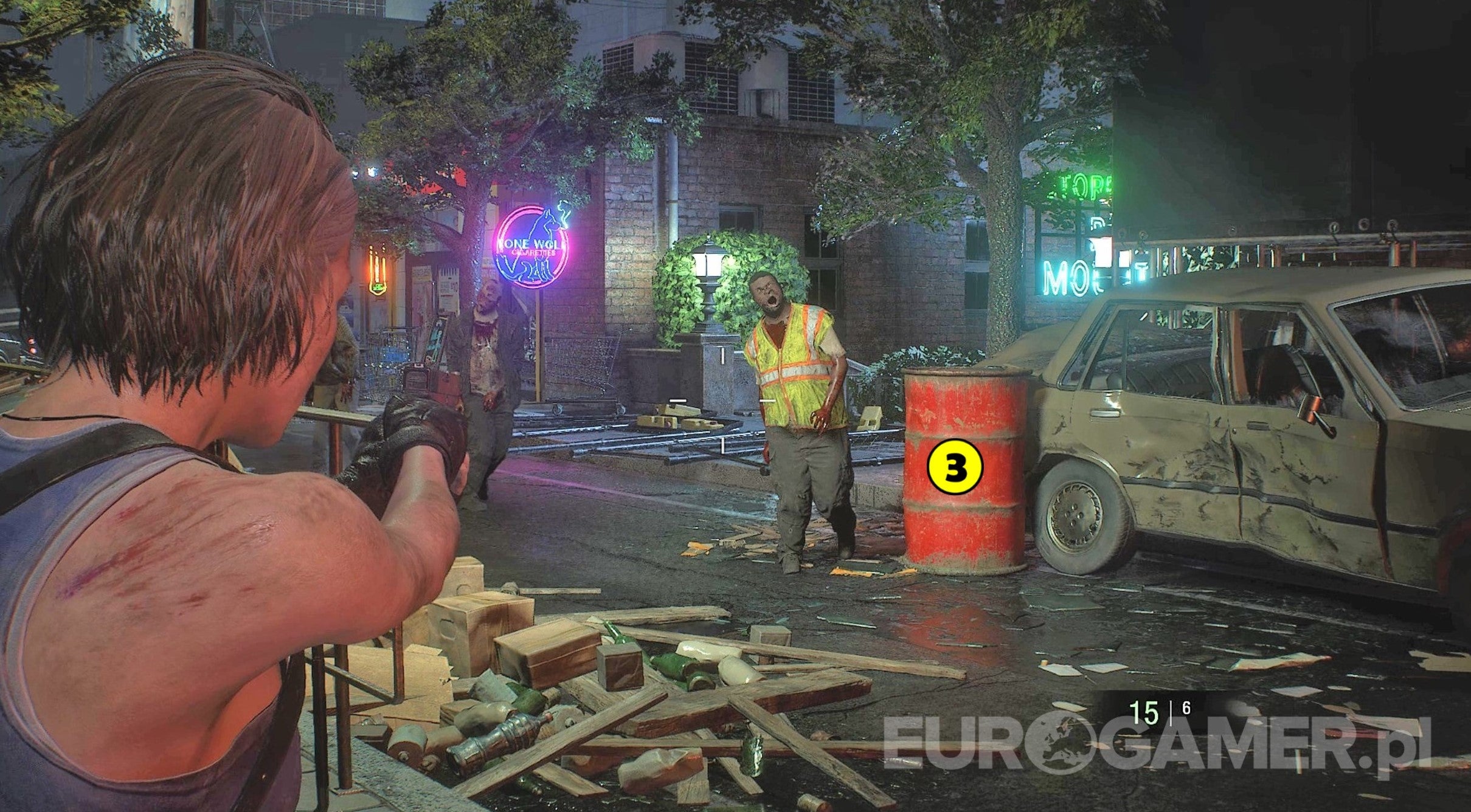 Resident Evil 3 stacja metra, hydrant, wąż strażacki, nożyce