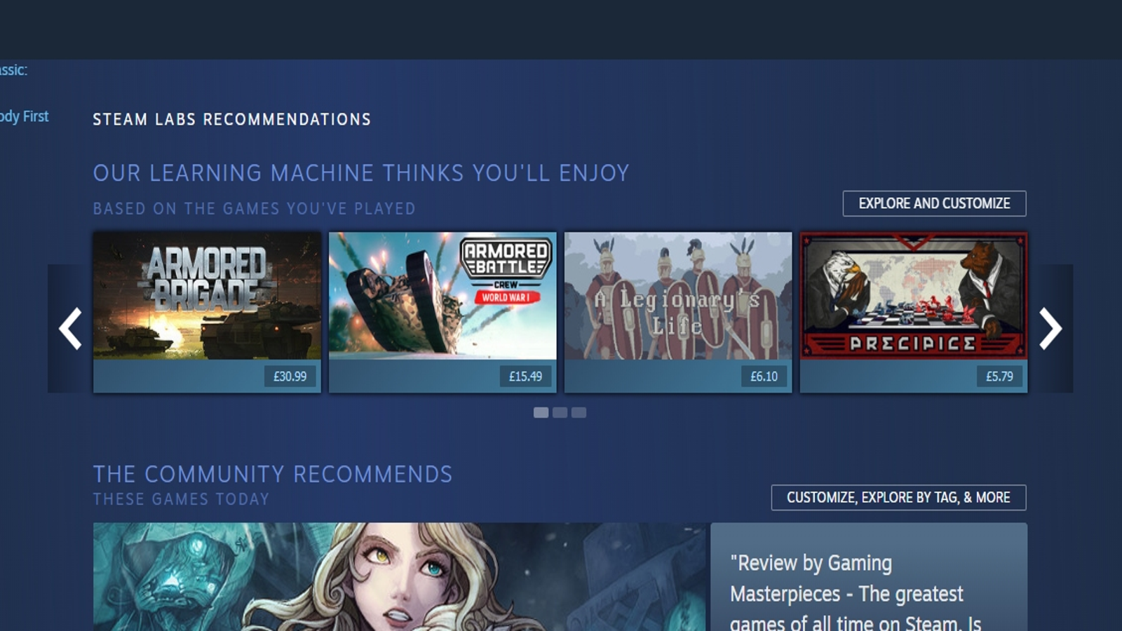 Steam Store Tooltip