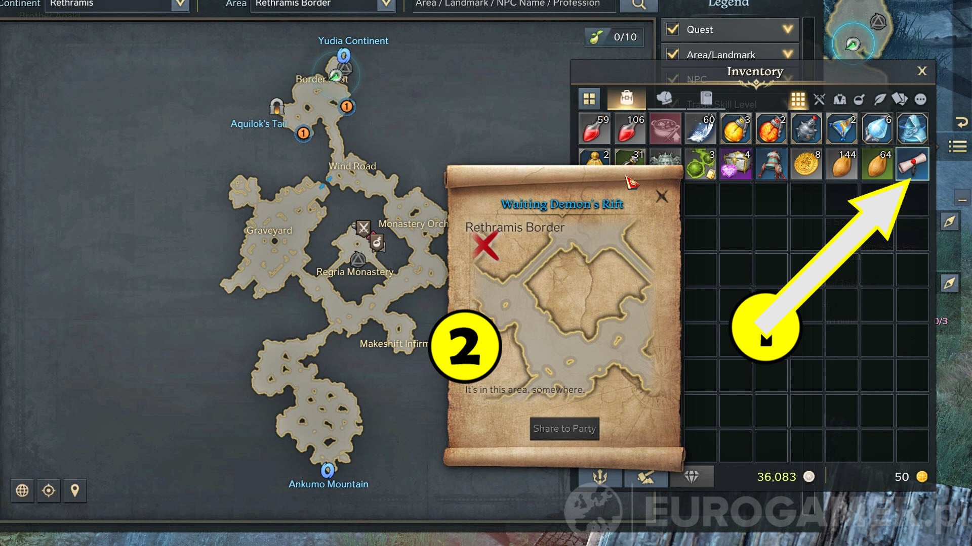 Lost Ark - mapa skarbów: Waiting Demon's Rift | Eurogamer.pl