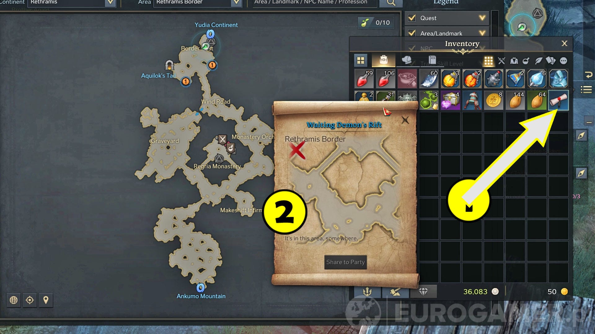 Lost Ark - mapa skarbów: Waiting Demon's Rift | Eurogamer.pl