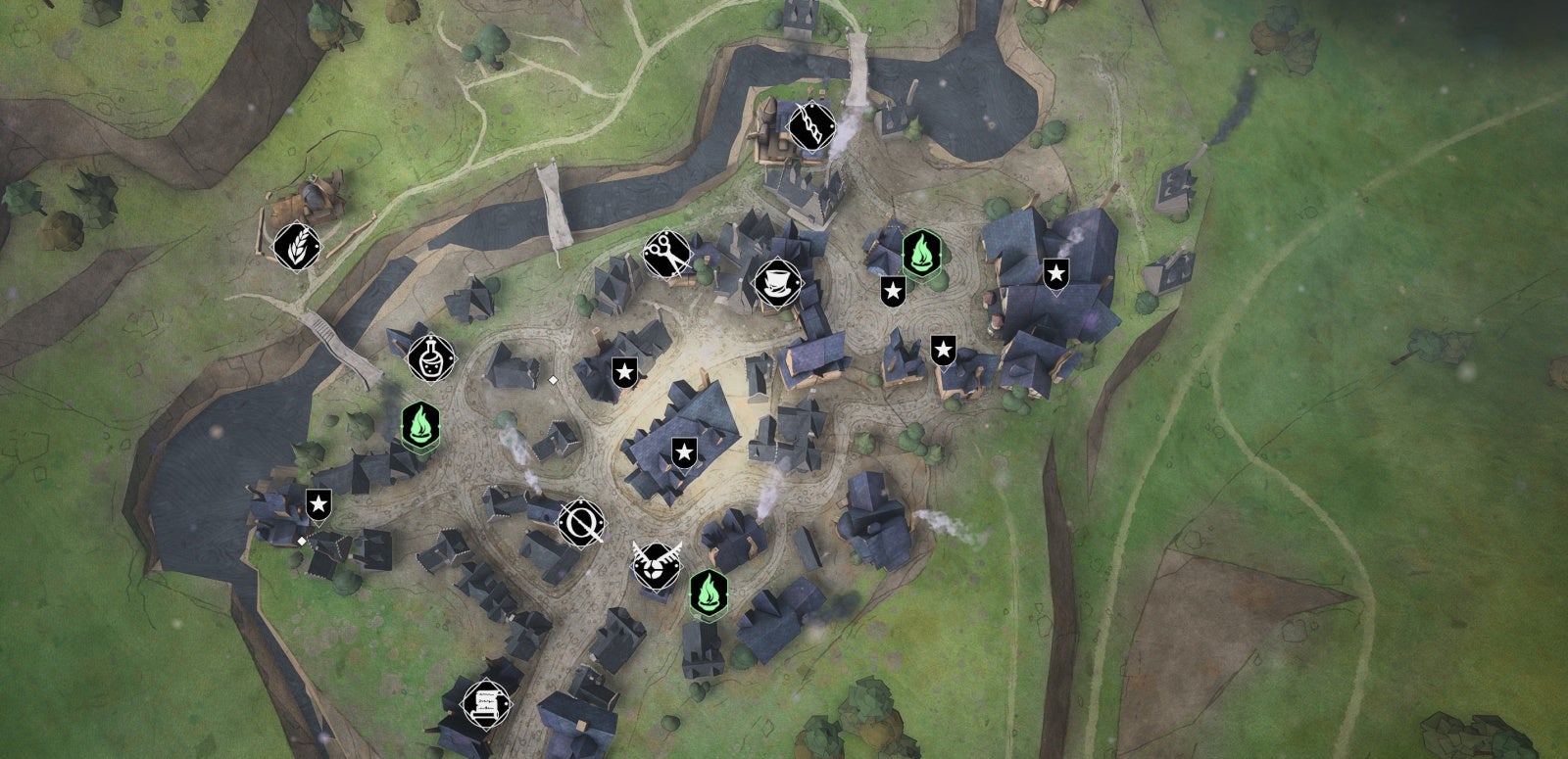 Hogwarts Legacy Alle Flohflammen finden, Karte mit Standorten (Flohdernde Flammen