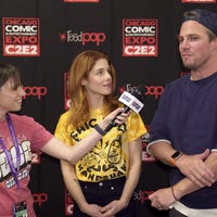 Arrow stars Stephen Amell and Emily Bett Rickards discuss cosplay.