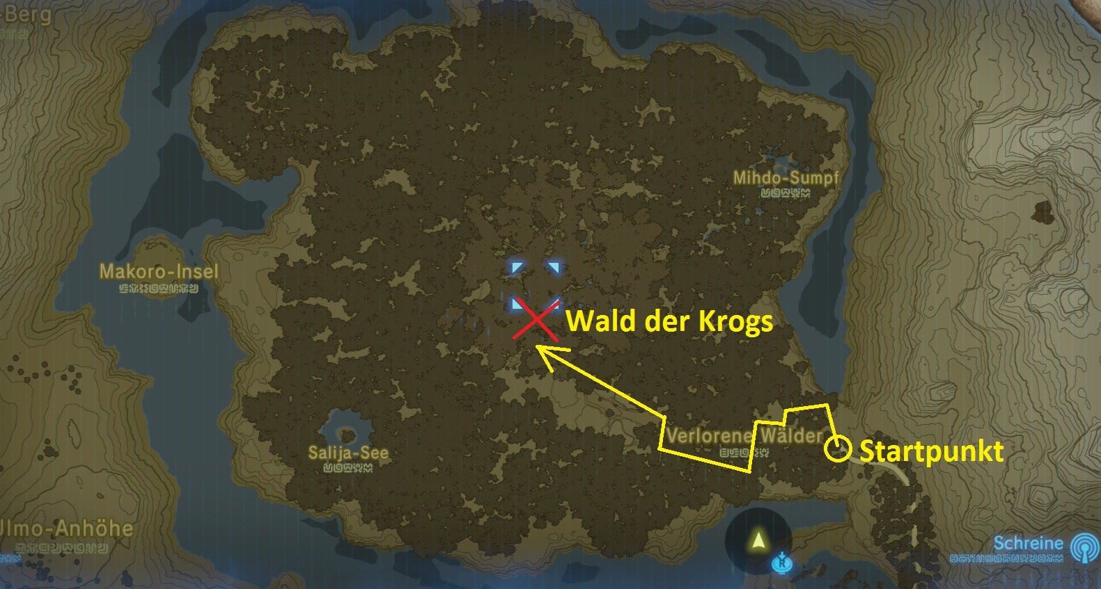 Zelda Breath Of The Wild Verlorene Wälder Schrein