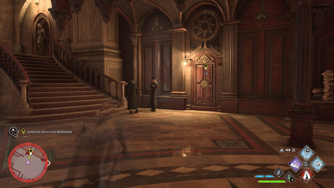 Hogwarts Legacy Geheimnisse der verbotenen Abteilung In Bibliothek schleichen, Schlüssel