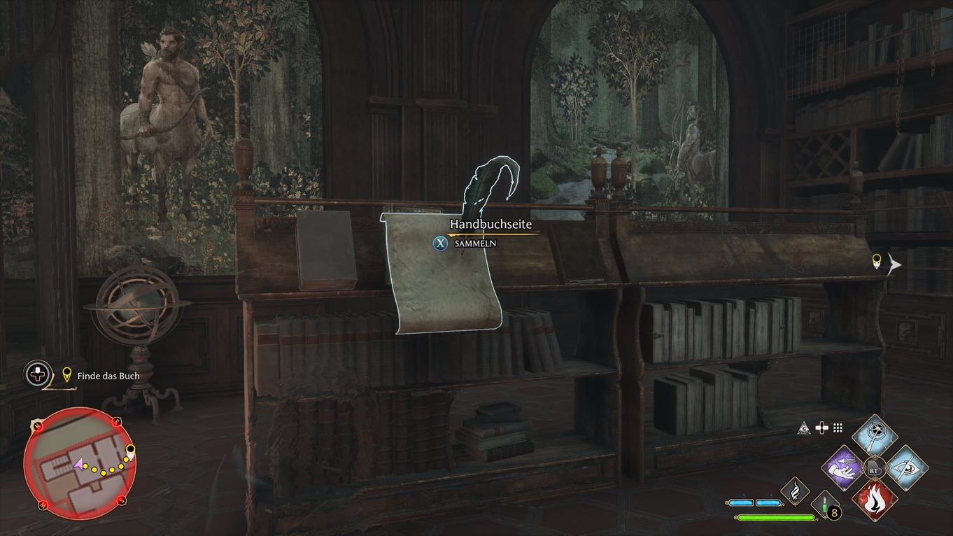 Hogwarts Legacy Geheimnisse der verbotenen Abteilung In Bibliothek schleichen, Schlüssel