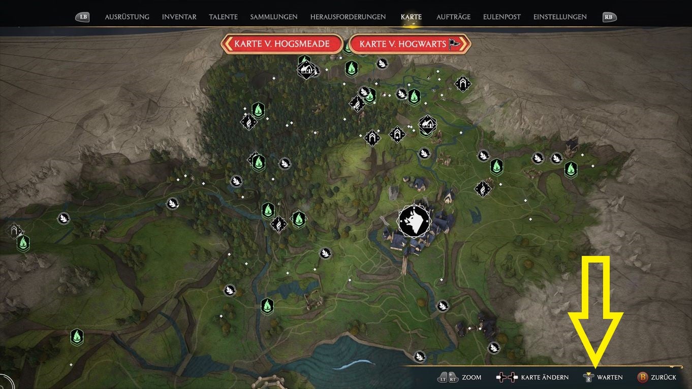 Hogwarts Legacy Zeit vorspulen und Tageszeit ändern so geht es Eurogamer.de