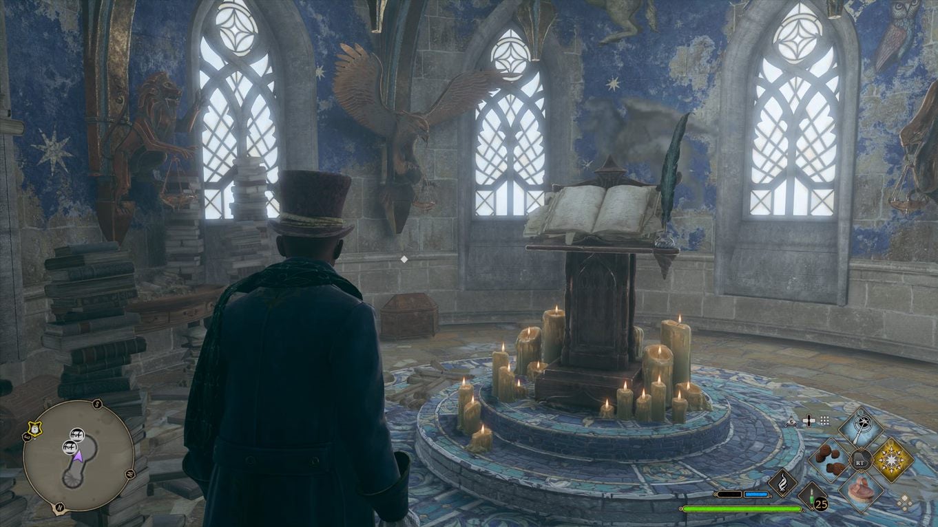 Hogwarts Legacy Schlüssel der Zulassung benutzen (Schulleiter) und Tür bei der Großen Treppe