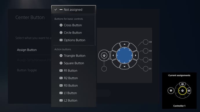 Access controller UI button configuration