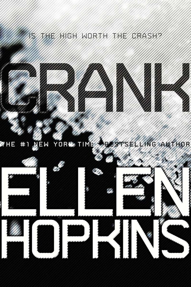 Cover of Crank, featuring a black cover with small crystals scattered