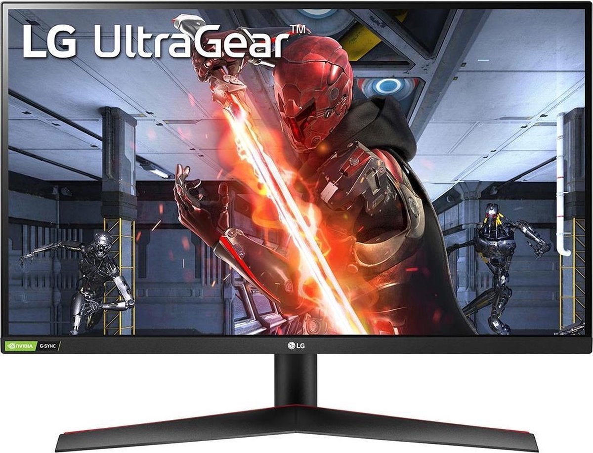 black gaming monitor