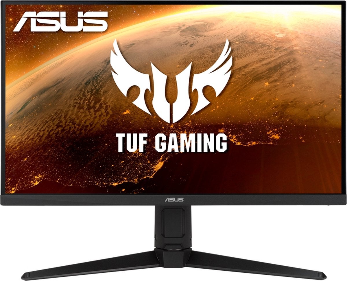 black gaming monitor