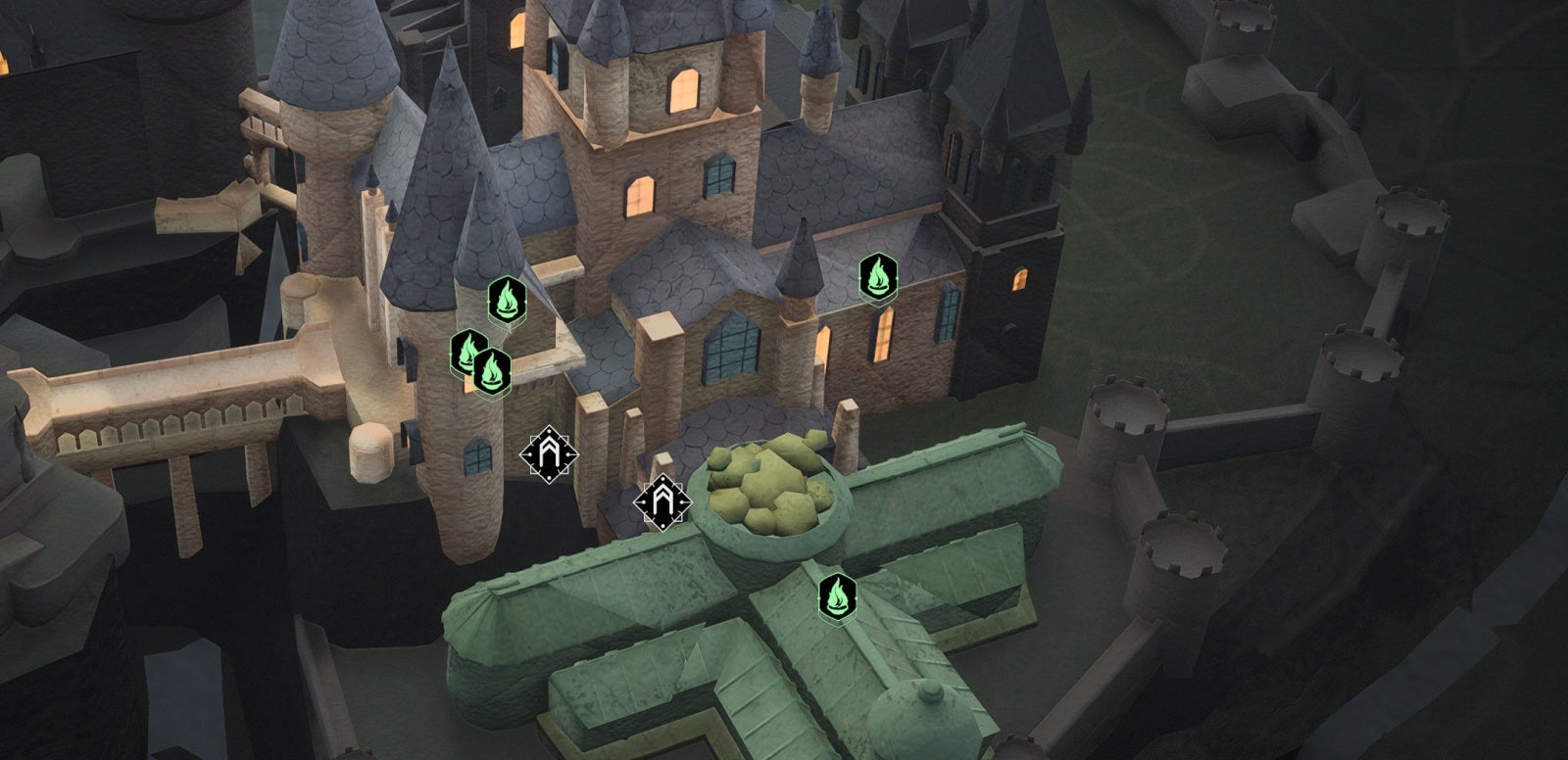 Hogwarts Legacy Alle Flohflammen finden, Karte mit Standorten (Flohdernde Flammen