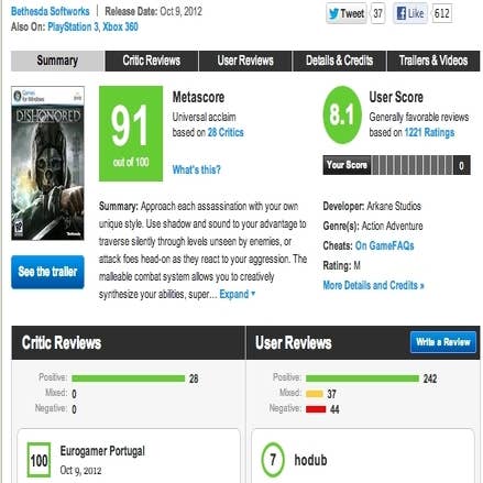 Bethesda beats Nintendo to top of Metacritic publisher rankings