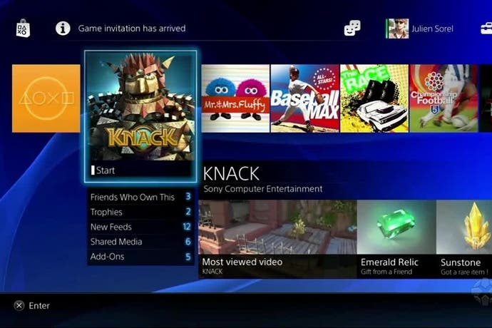 PlayStation 4 interface shown off in HD screenshots | Eurogamer.net