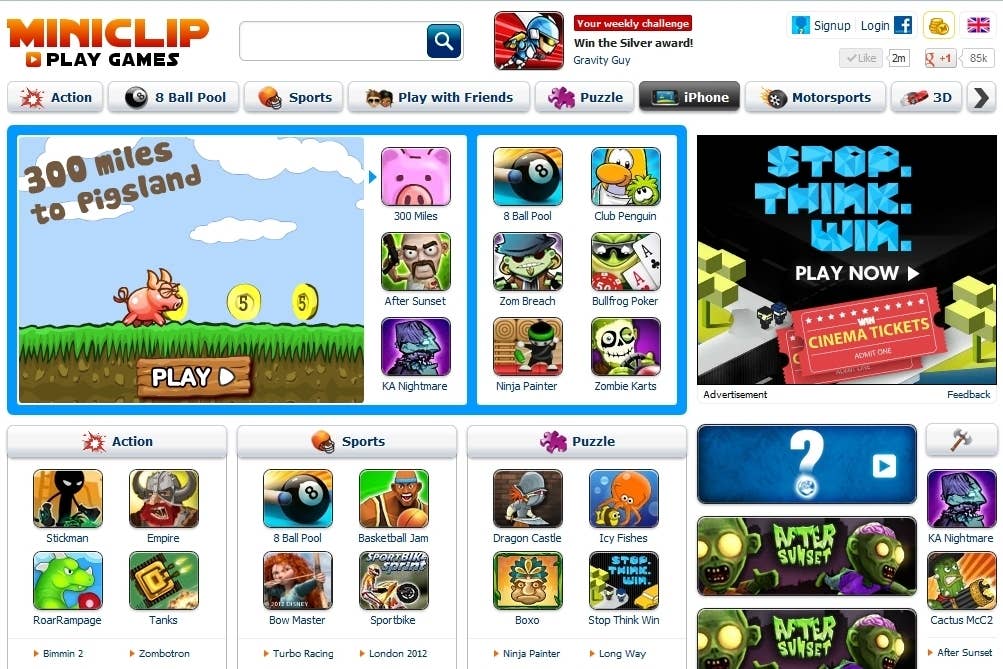 Web Games - Miniclip