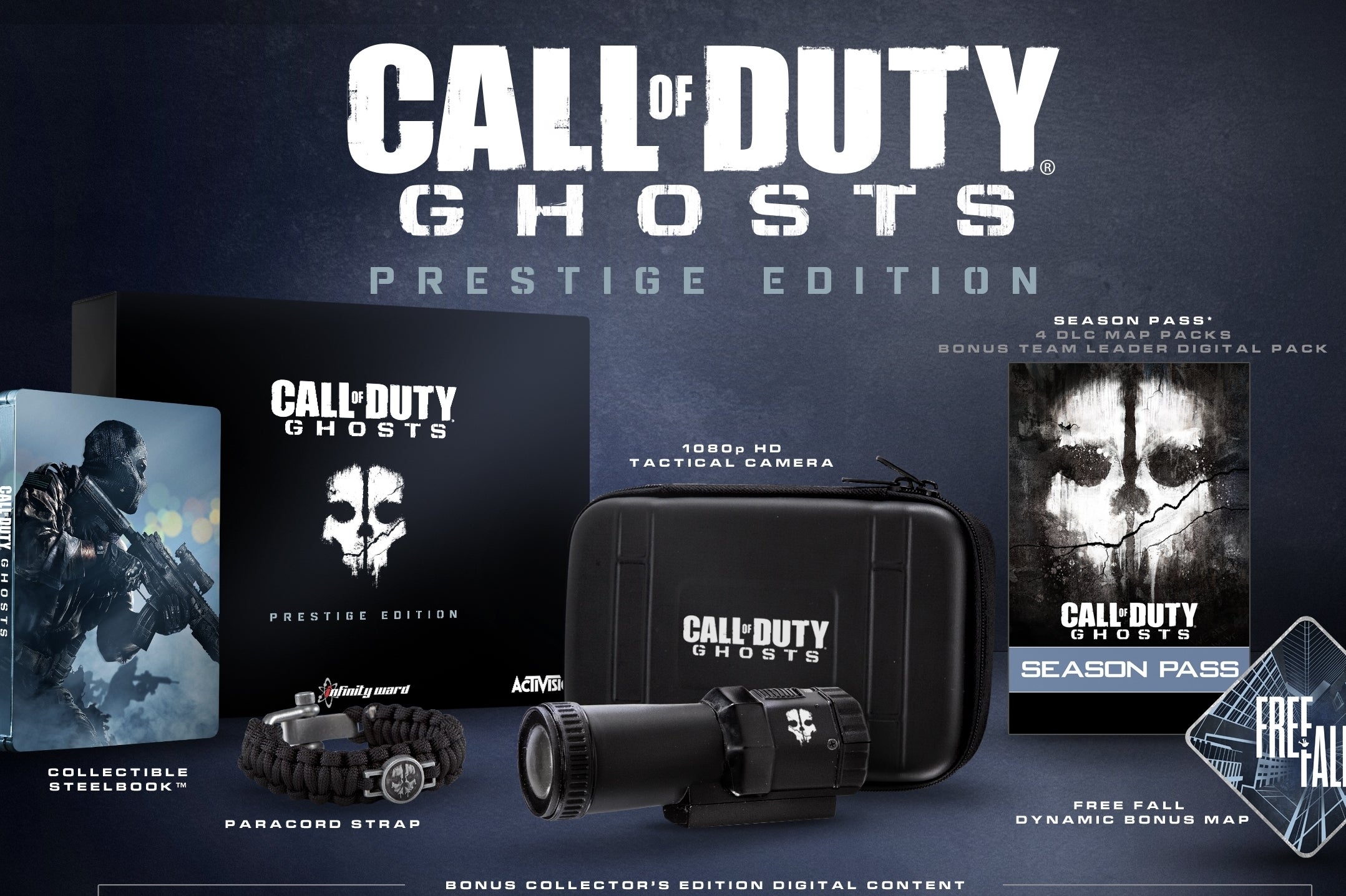 Call of Duty: Ghosts Prestige Edition includes a wearable camera