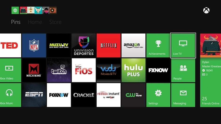 Now tv shop on xbox