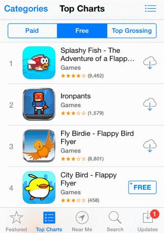 Google and Apple app Store removing all Games with Flappy word in Title
