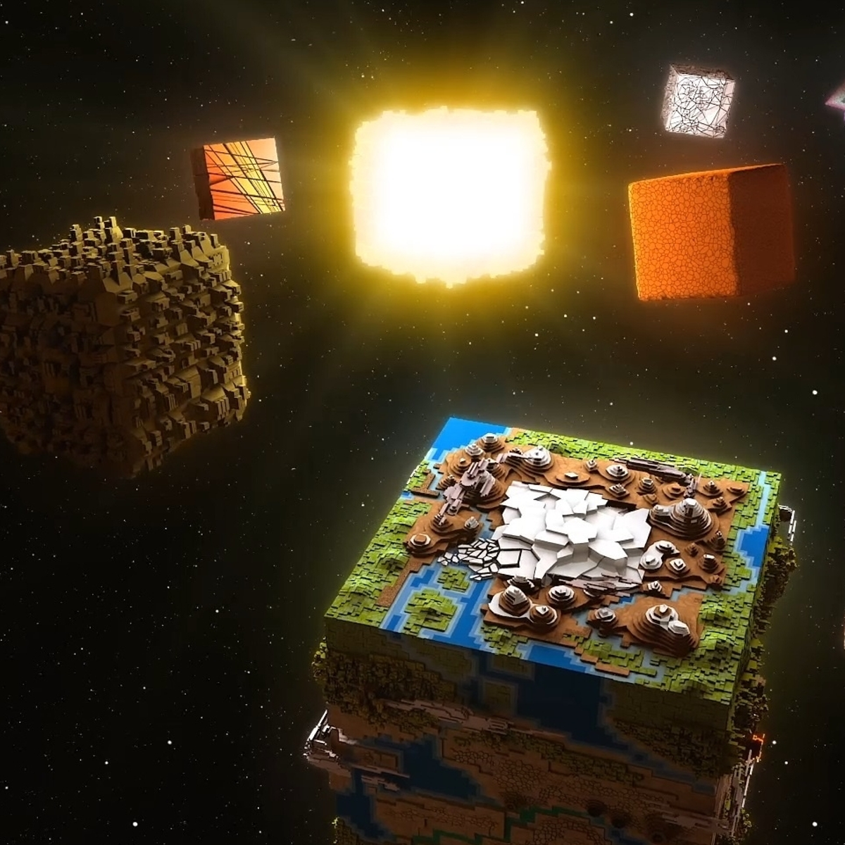 Solar System Clock In Cube