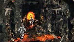 Dark Souls 2: Crown of the Old Iron King - Smelter Demon boss battle