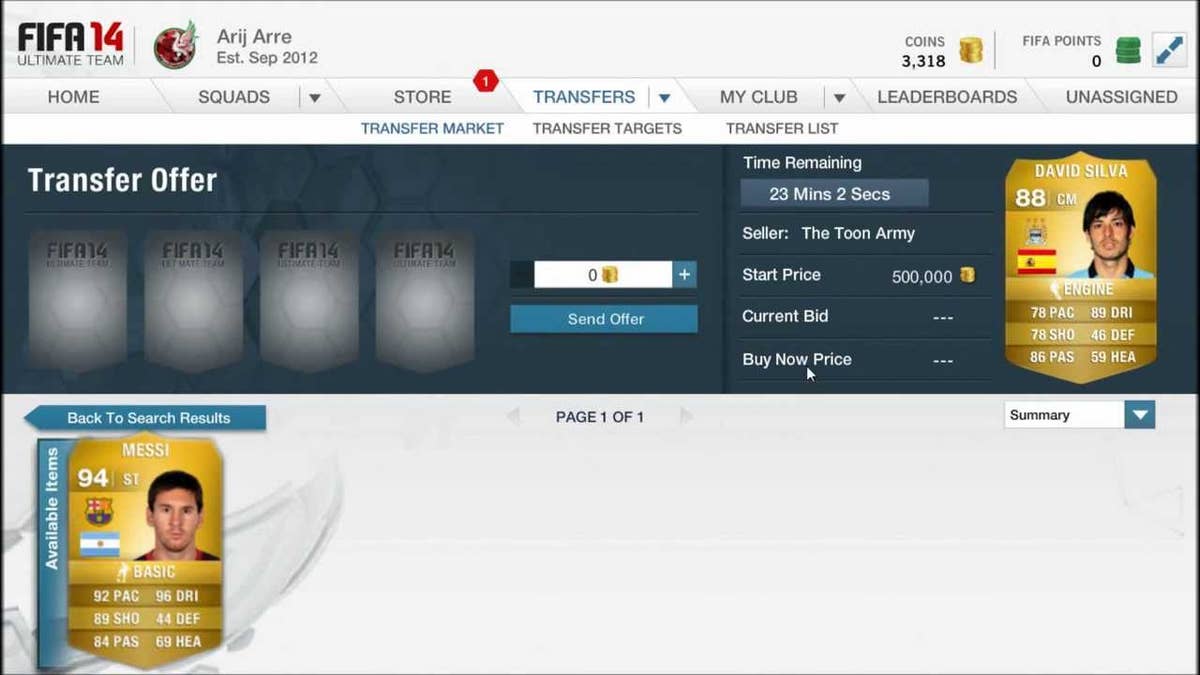 EA removes trade offers from FIFA 15 Ultimate Team