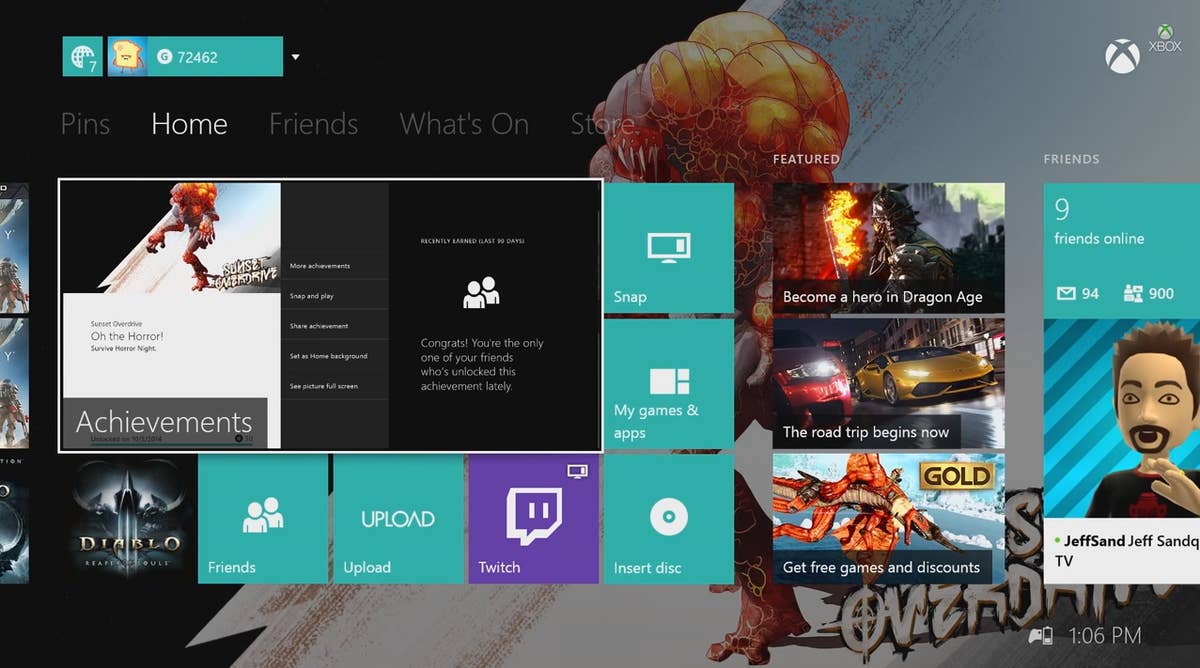 Xbox 360 Original Start Screen