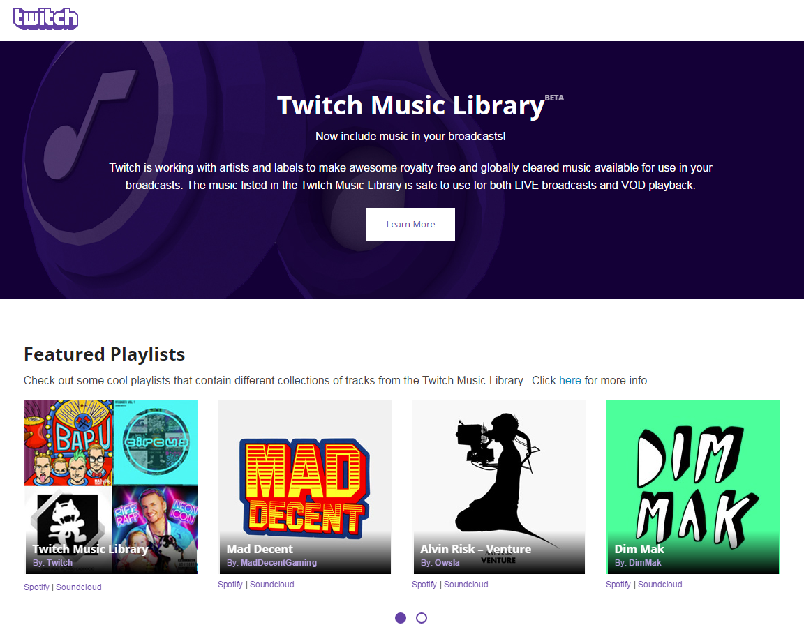 Twitch announces library of 500 music tracks cleared for VOD broadcast Eurogamer