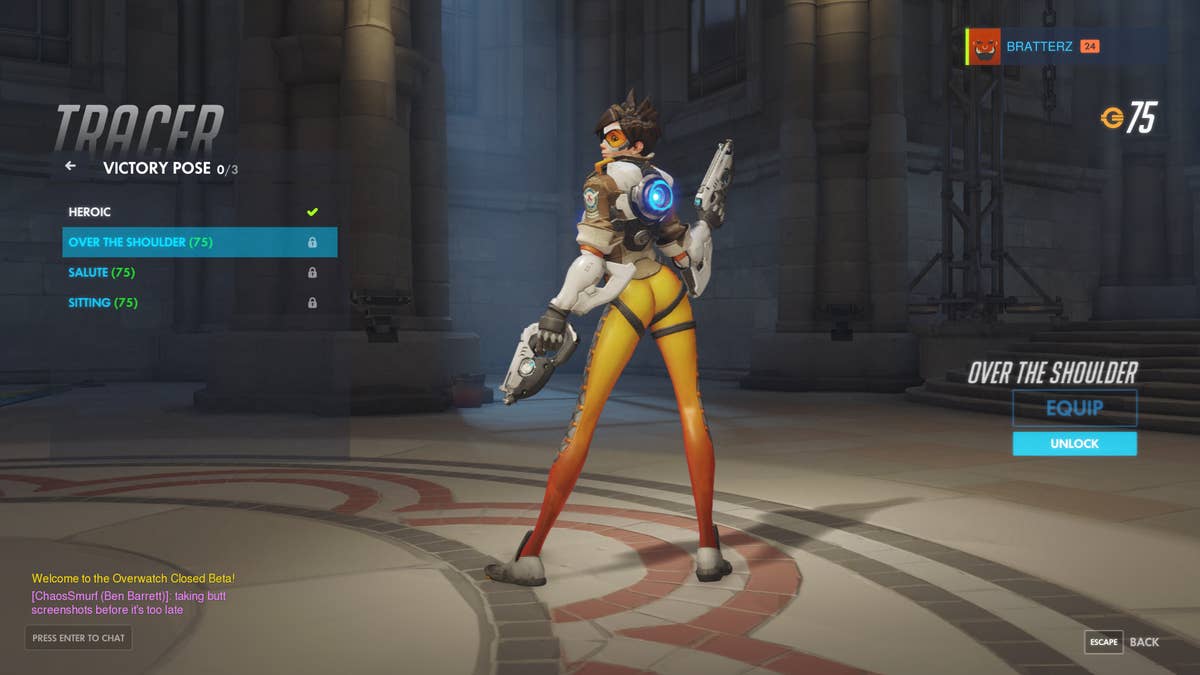 Overwatch: Why Blizzard Are Cutting Tracer's Over-The-Shoulder Victory Pose