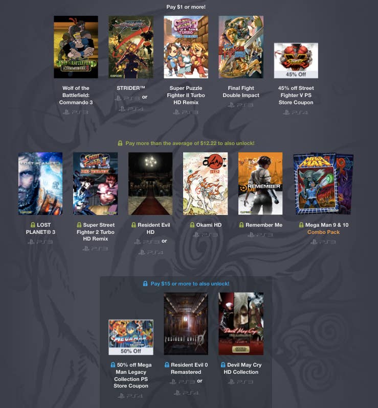 Humble Bundle now offers amazing PlayStation deals via Capcom