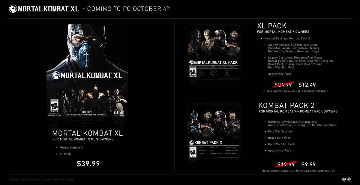 Mortal Kombat XL, PC