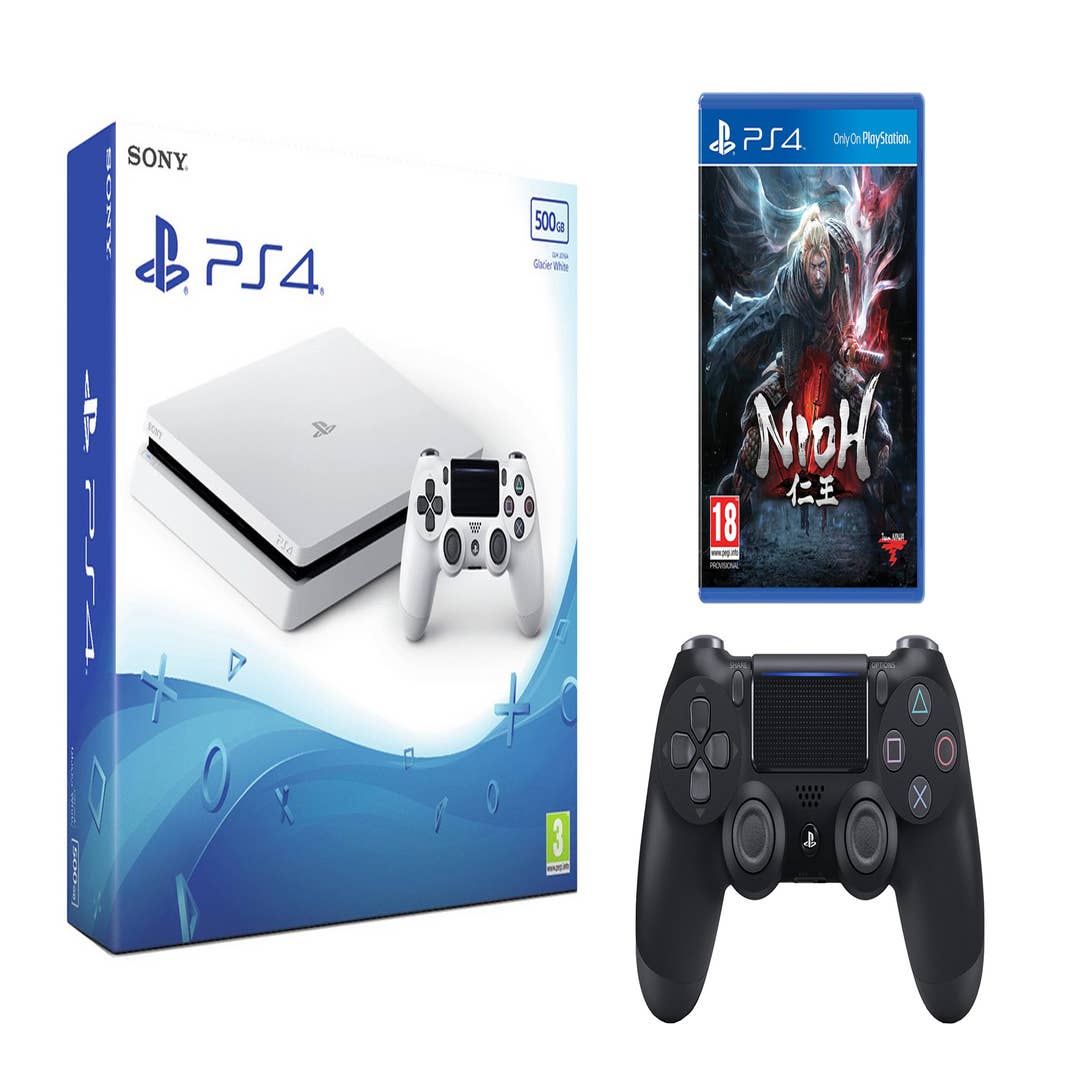 Sony PlayStation 4 Slim Console, 500GB, DualShock 4 Controller and