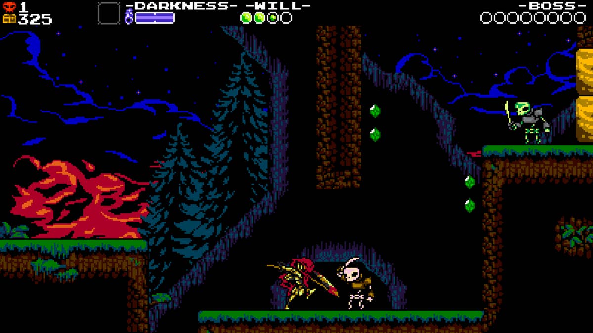 Shovel Knight: Dig é um jogo de plataformas vertical em que tens