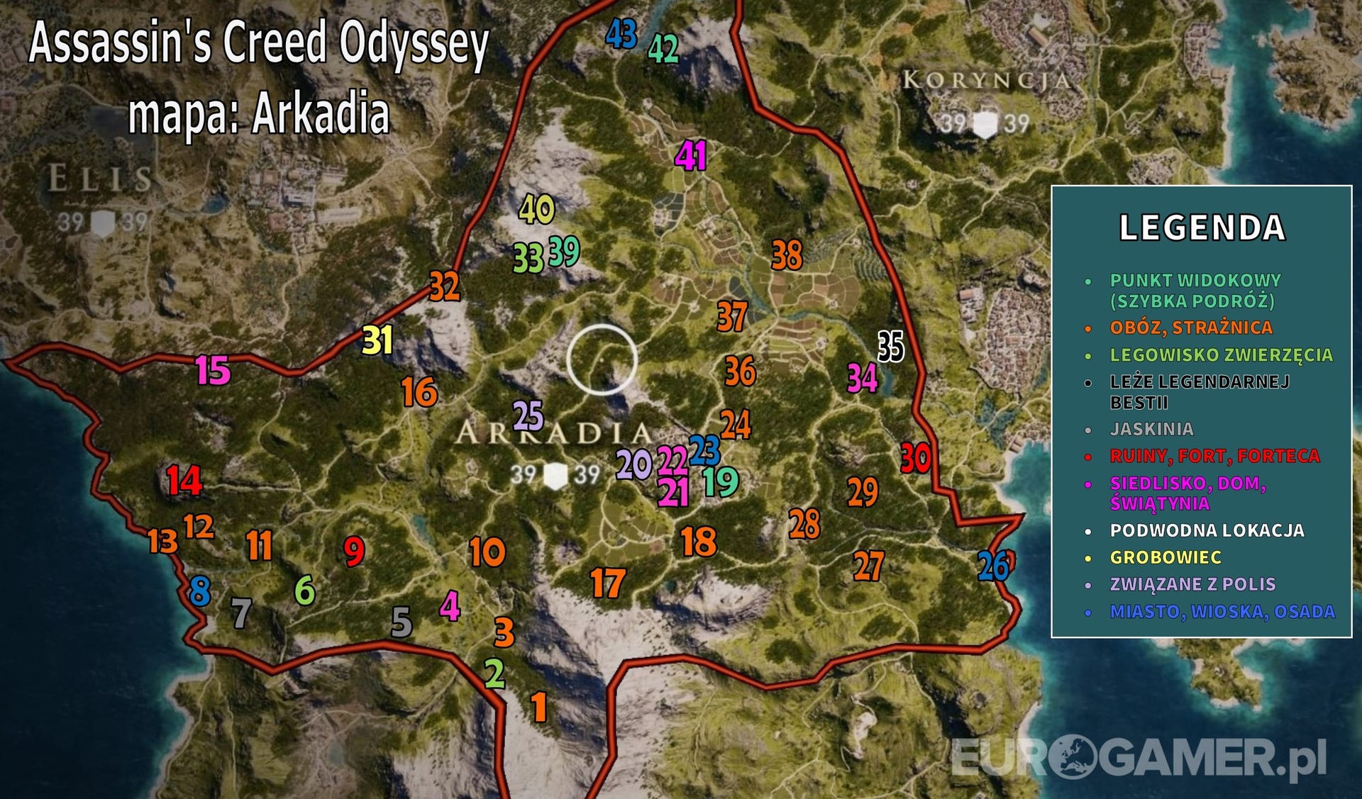 Assassin s Creed Odyssey Arkadia Mapa Eurogamer pl Assassin s Creed Odyssey Arkadia Mapa Eurogamer pl