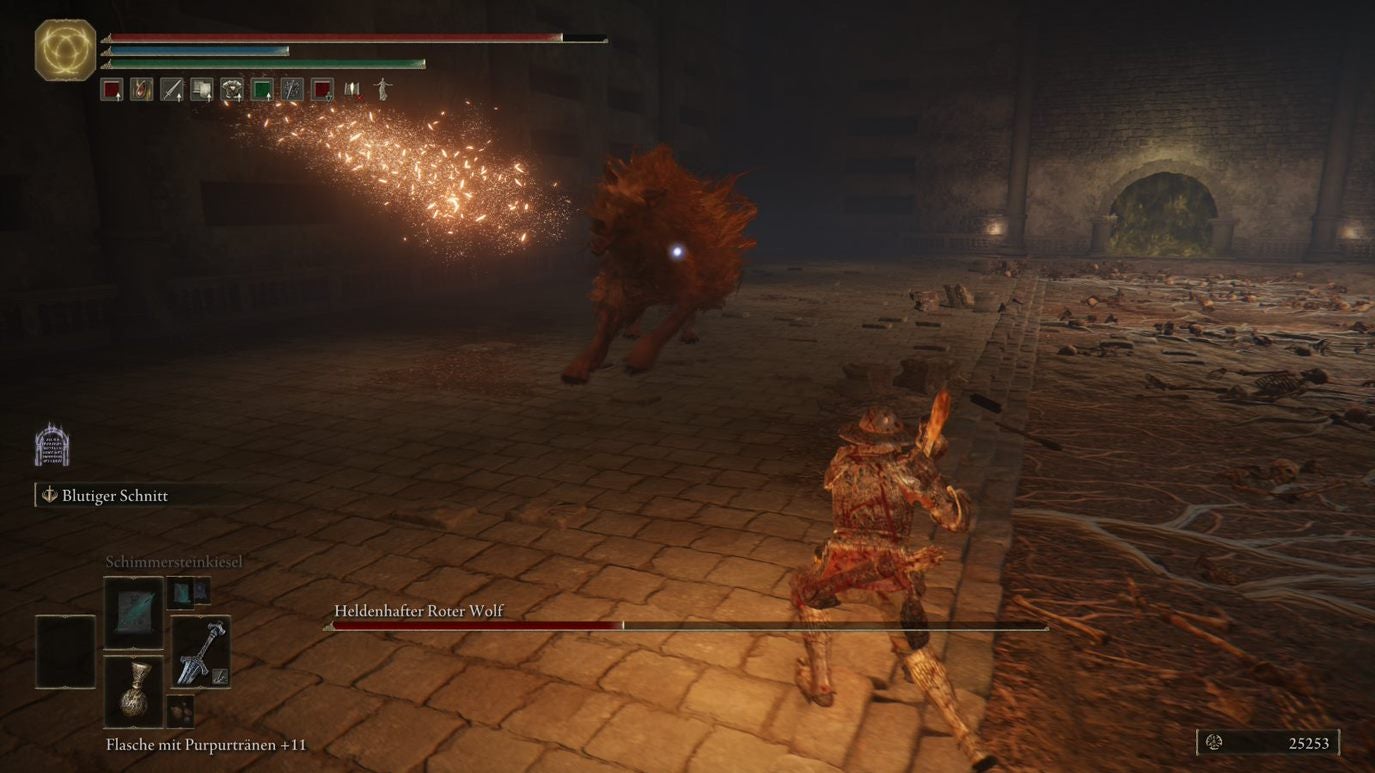 Elden Ring Grab Des Helden Von Gelmir Elden Ring: Grab des Helden von Gelmir, Boss: Heldenhafter Roter Wolf