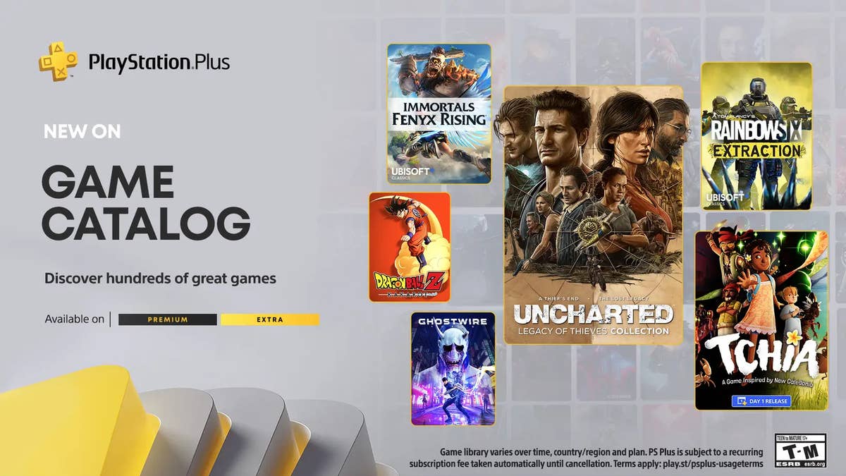 Jogos PS Plus Extra e Premium de março já disponíveis