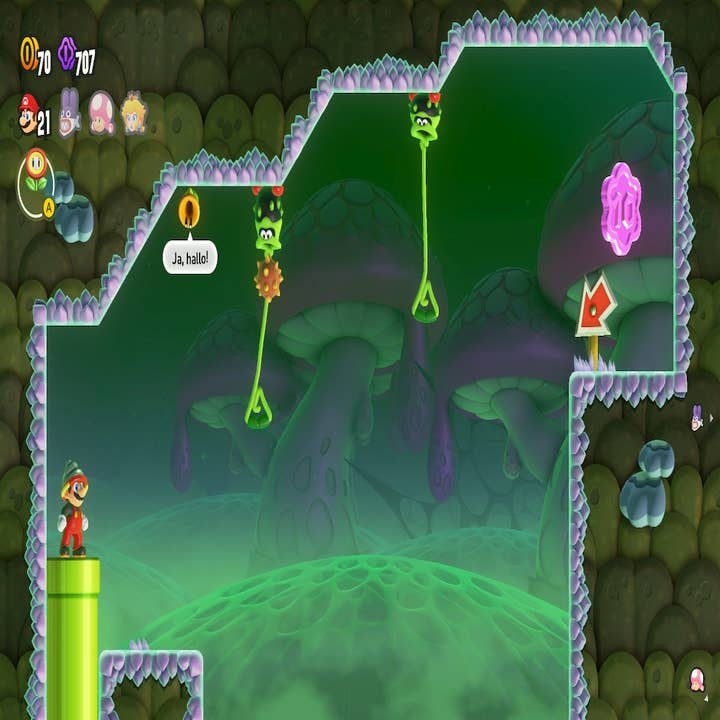Super Mario Bros. Wonder - Fungi-Mine (W5): Alle lila Münzen und