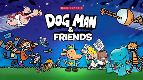 Dog Man and friends