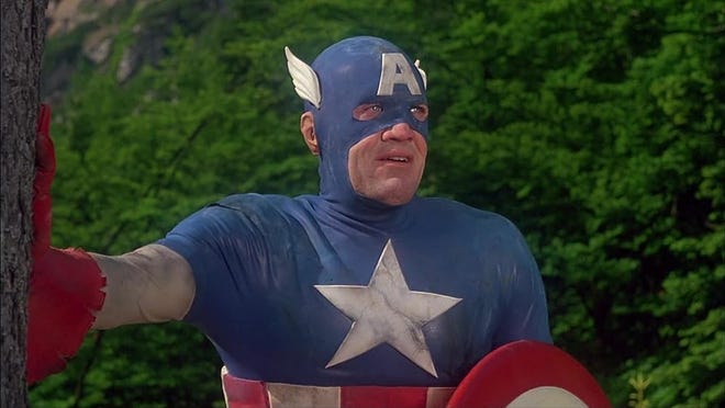 1990 Captain America film still