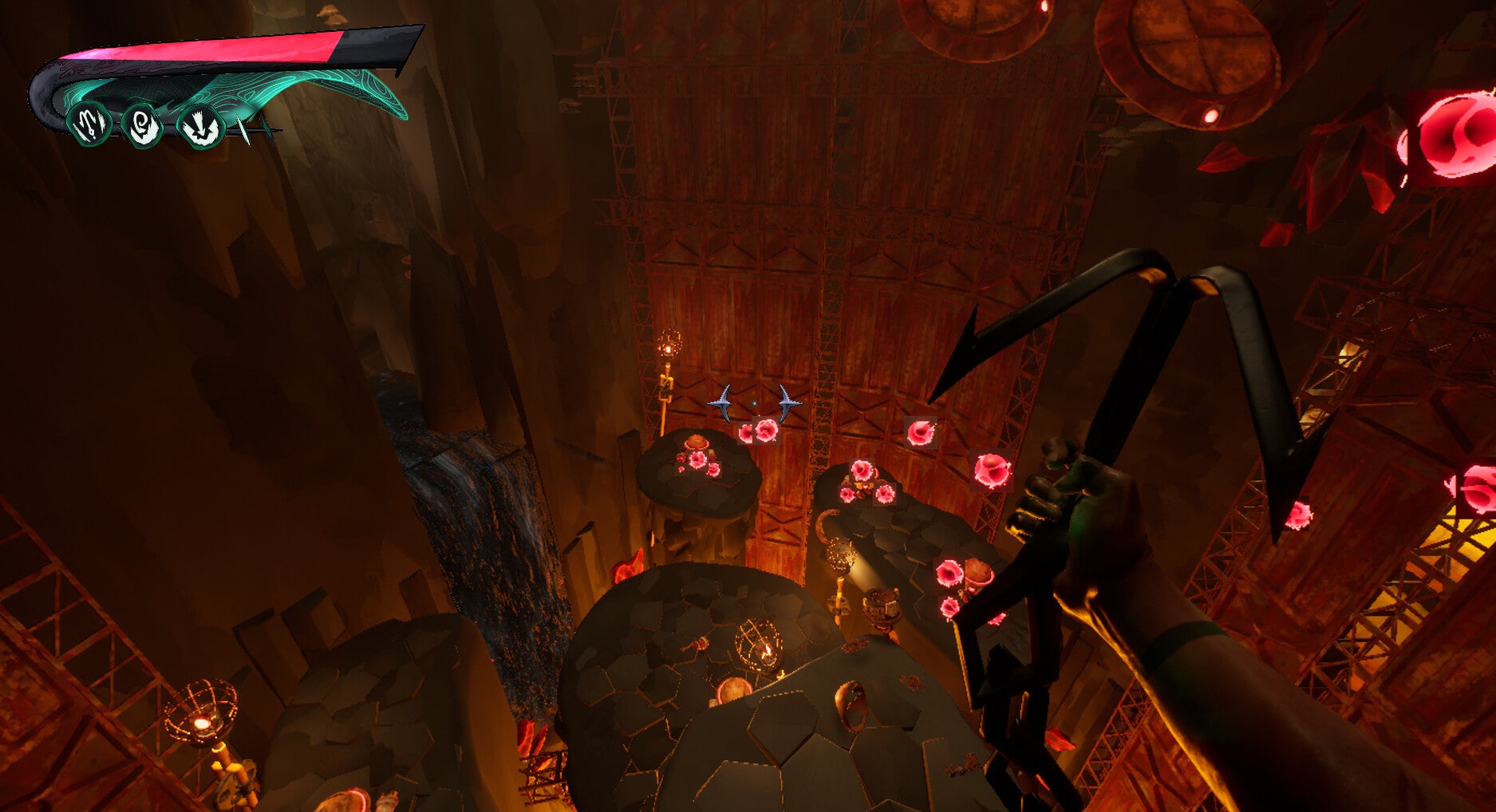 Grimhook is a sweet, free first-person platformer with a touch of Lovecraft